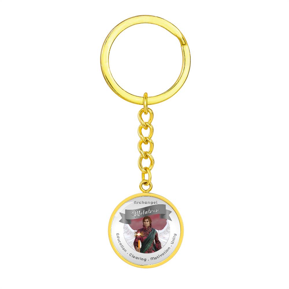 Archangel Metatron - Affirmation Keychain For Clearing, Education, Motivation & Unity - More Than CharmsMore Than Charms