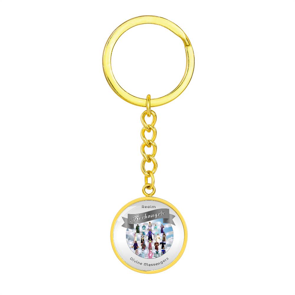 Archangels - Angelic Realm Affirmation Keychain For Divine Messengers - More Than CharmsMore Than Charms