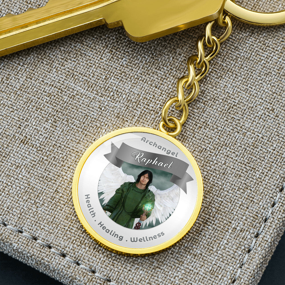 Archangel Raphael - Affirmation Keychain For Healing & Health - More Than CharmsMore Than Charms