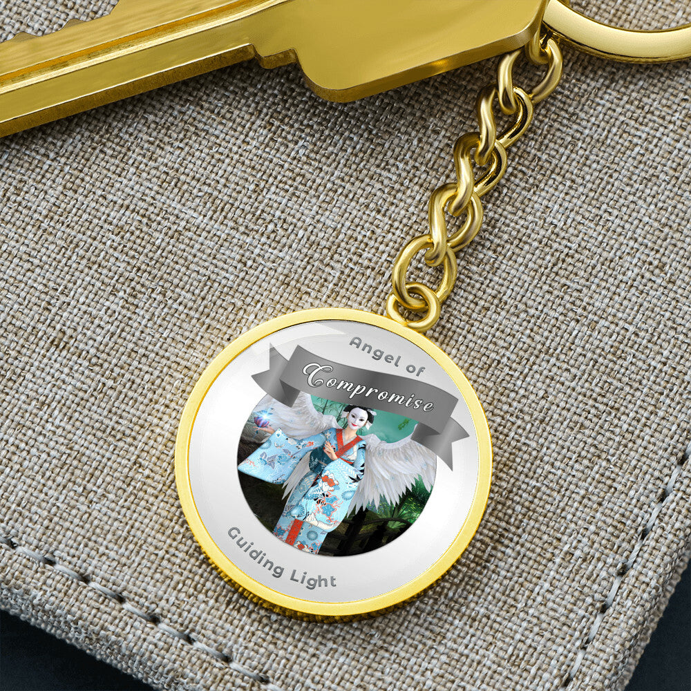 Compromise - Guardian Angel Affirmation Keychain - More Than CharmsMore Than Charms