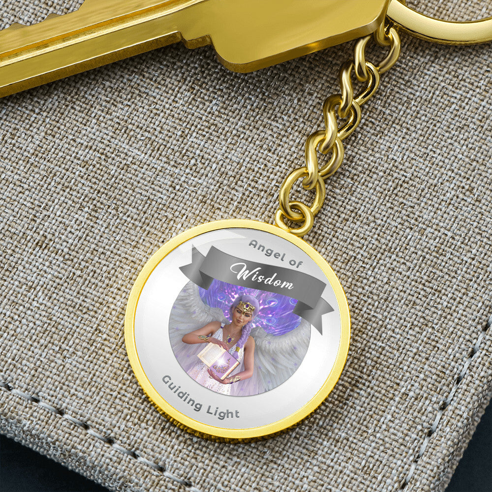 Wisdom - Guardian Angel Affirmation Keychain - More Than CharmsMore Than Charms