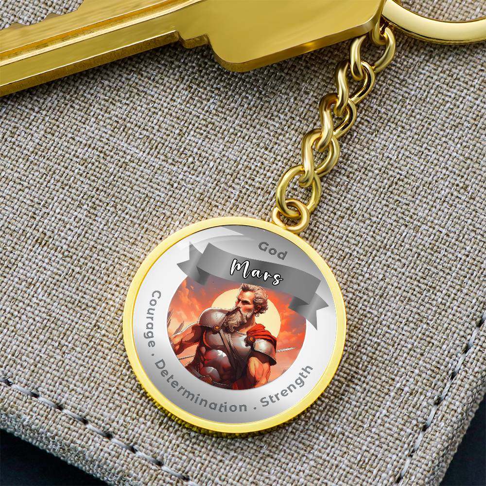 Mars- Affirmation Keychain For Courage Determination Strength - More Than CharmsMore Than Charms