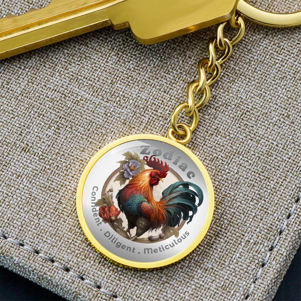 Rooster - Chinese Zodiac - Affirmation Keychain - More Than CharmsMore Than Charms