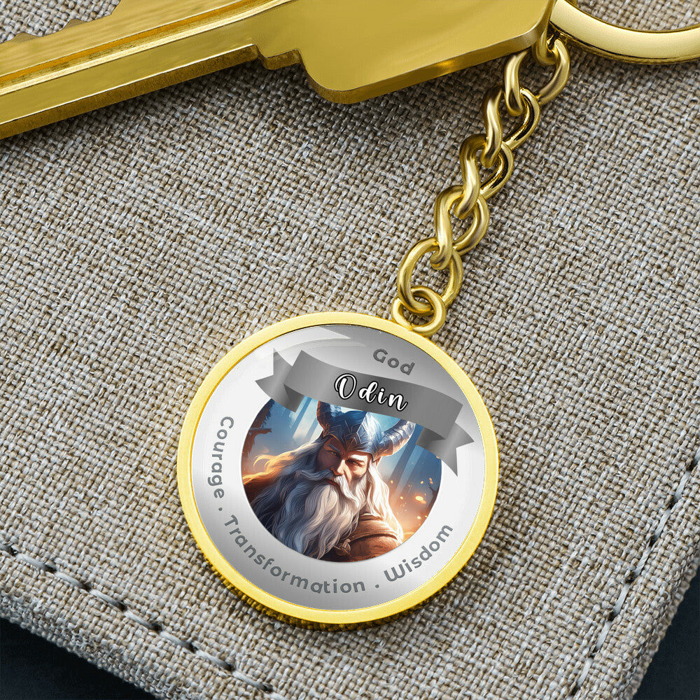 Odin- Affirmation Keychain For Courage Transformation Wisdom- More Than CharmsMore Than Charms
