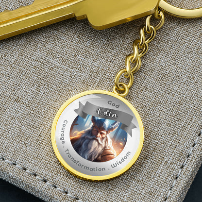 Odin- Affirmation Keychain For Courage Transformation Wisdom- More Than CharmsMore Than Charms