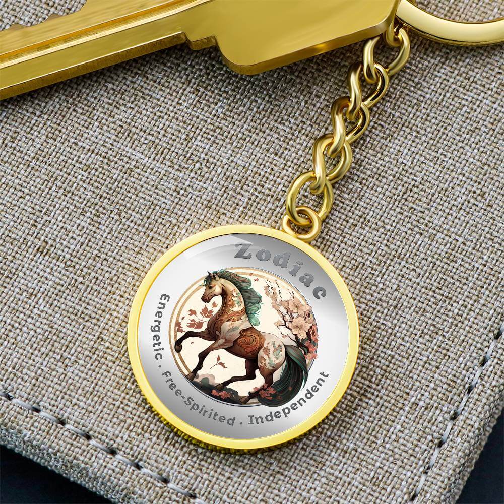 Horse - Chinese Zodiac - Affirmation Keychain - More Than CharmsMore Than Charms