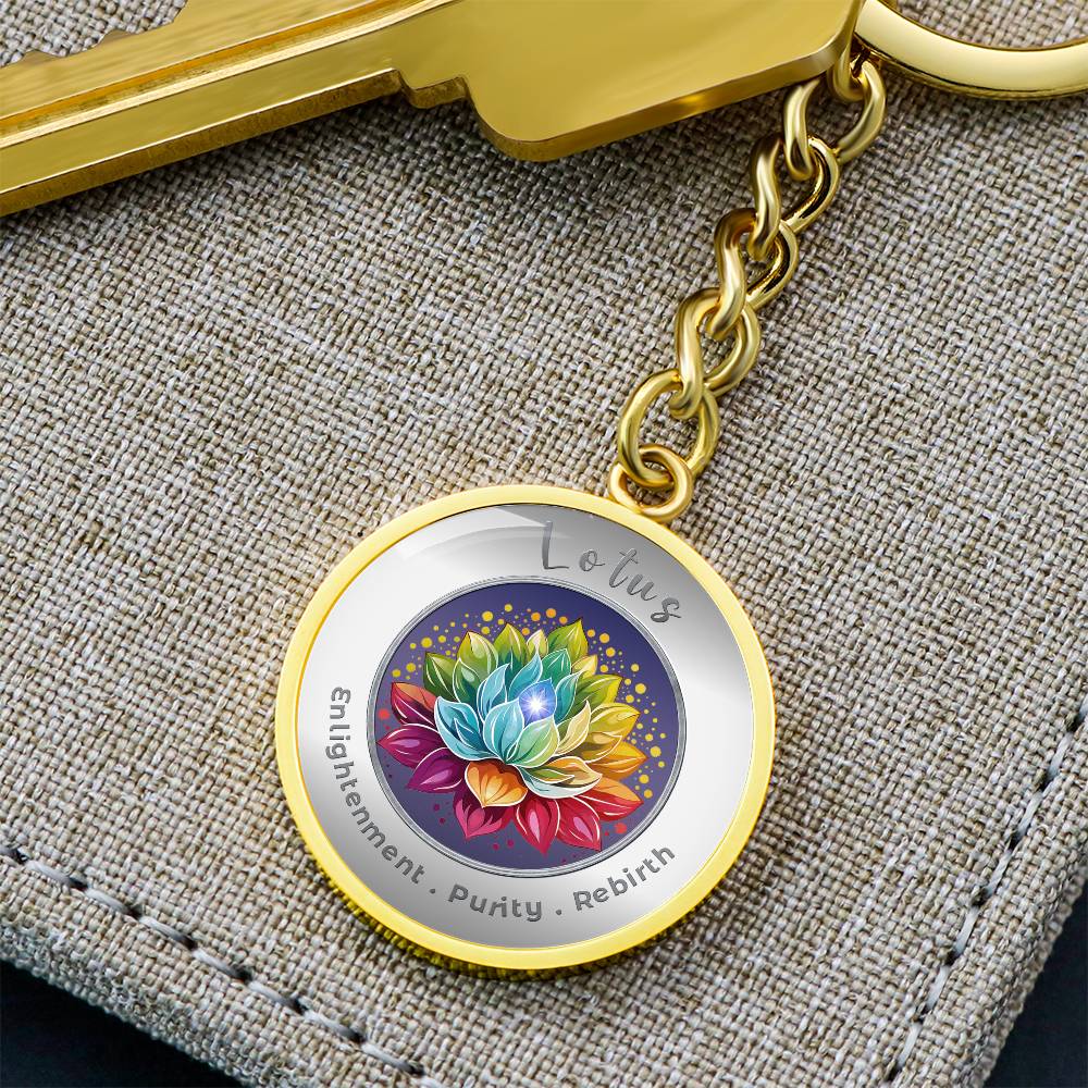 Lotus - Affirmation Keychain - More Than CharmsMore Than Charms
