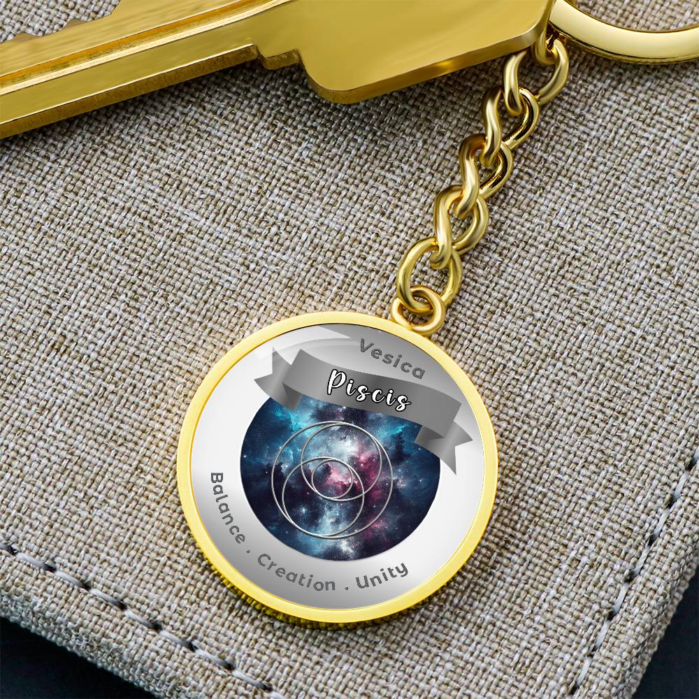 Vesica Piscis - Affirmation Keychain For Balance Creation Unity- More Than CharmsMore Than Charms