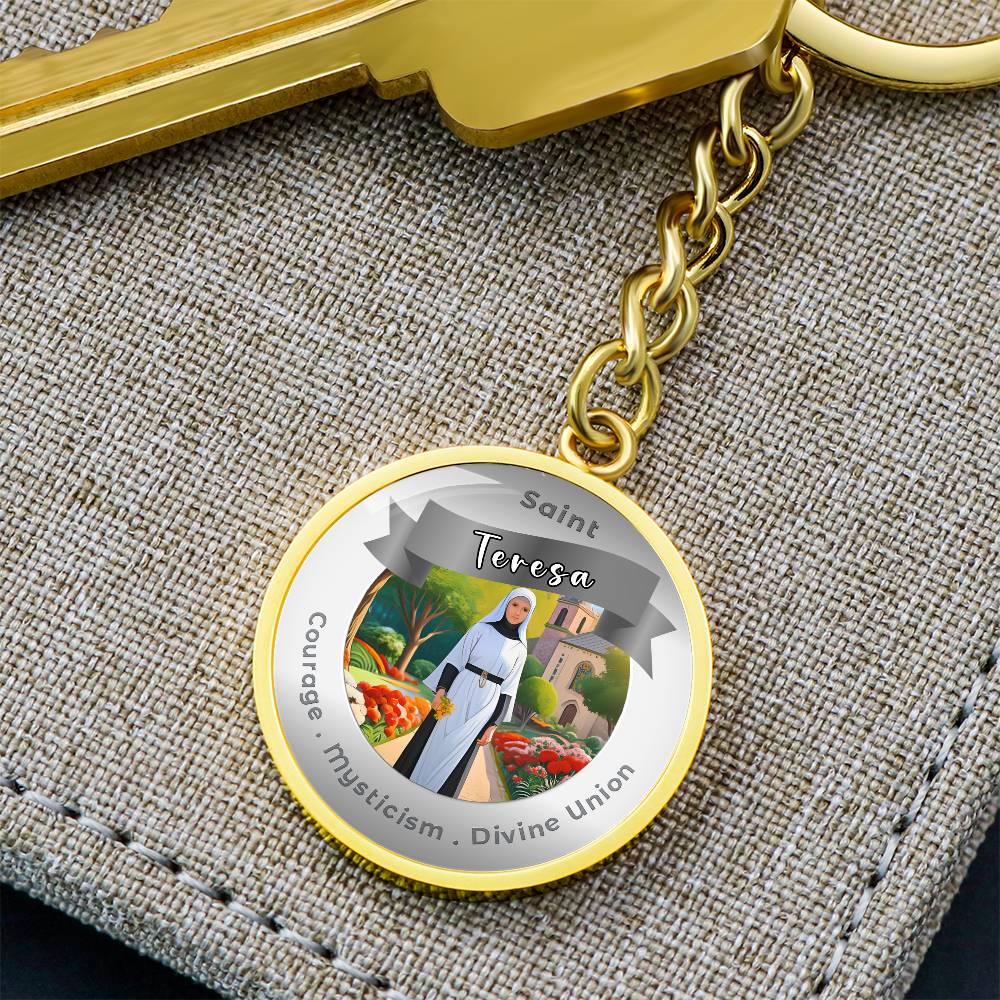 Saint Teresa - Affirmation Keychain - More Than CharmsMore Than Charms
