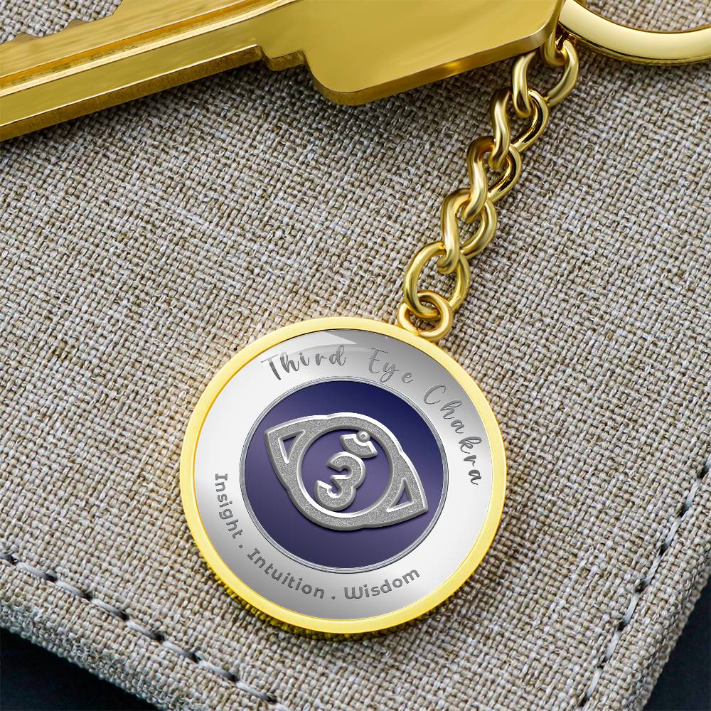 Third Eye Chakra - Intuition Insight Wisdom - Affirmation Keychain - More Than CharmsMore Than Charms