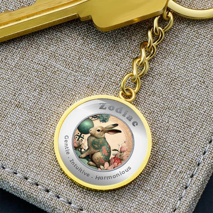 Rabbit - Chinese Zodiac - Affirmation Keychain - More Than CharmsMore Than Charms