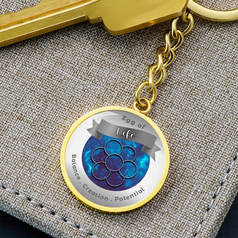 Egg of Life - Affirmation Keychain - More Than CharmsMore Than Charms