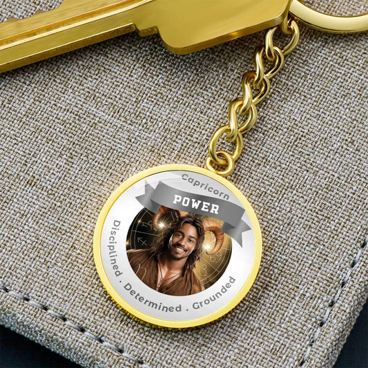 Divine Masculine Capricorn - Affirmation Keychain