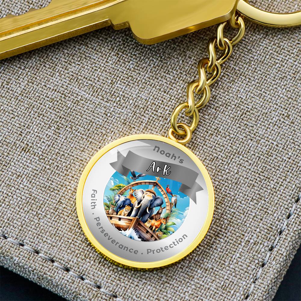 Noah's Arc - Affirmation Keychain For Faith Perseverance Protection- More Than CharmsMore Than Charms