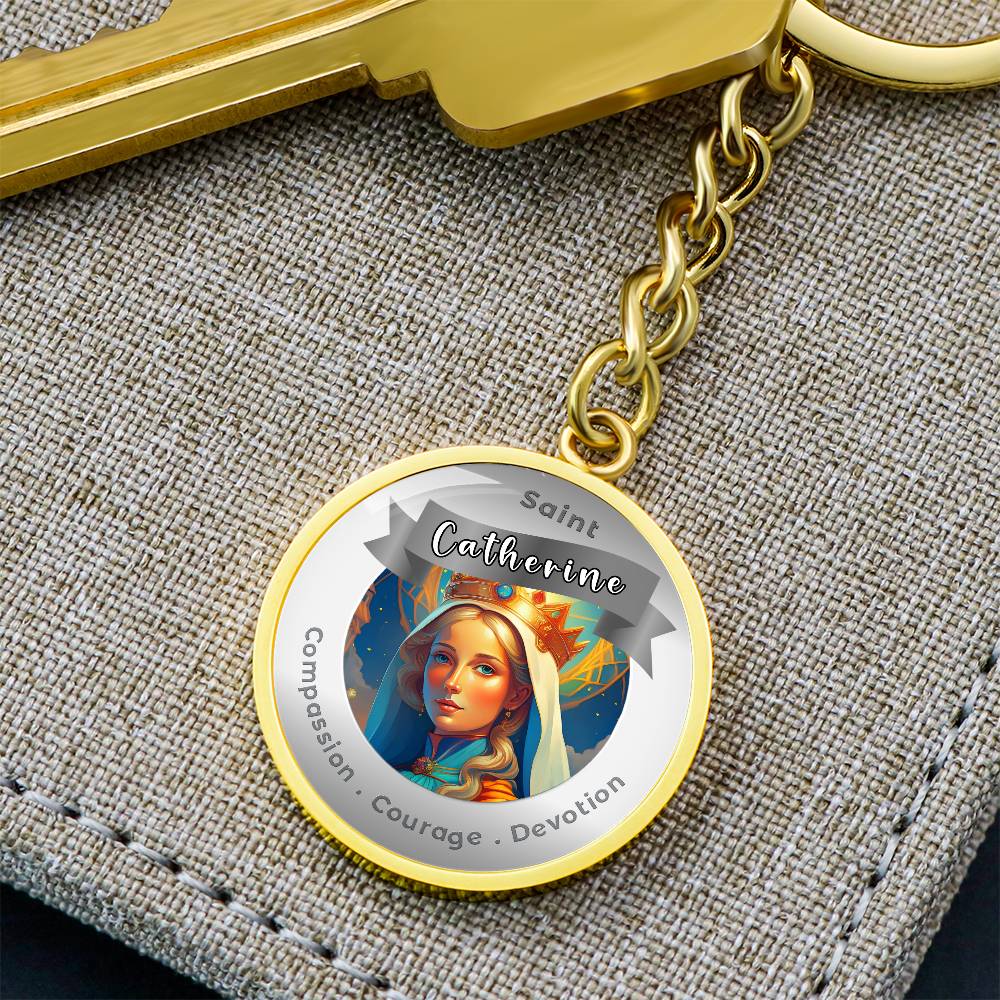 Saint Catherine - Affirmation Keychain - More Than CharmsMore Than Charms