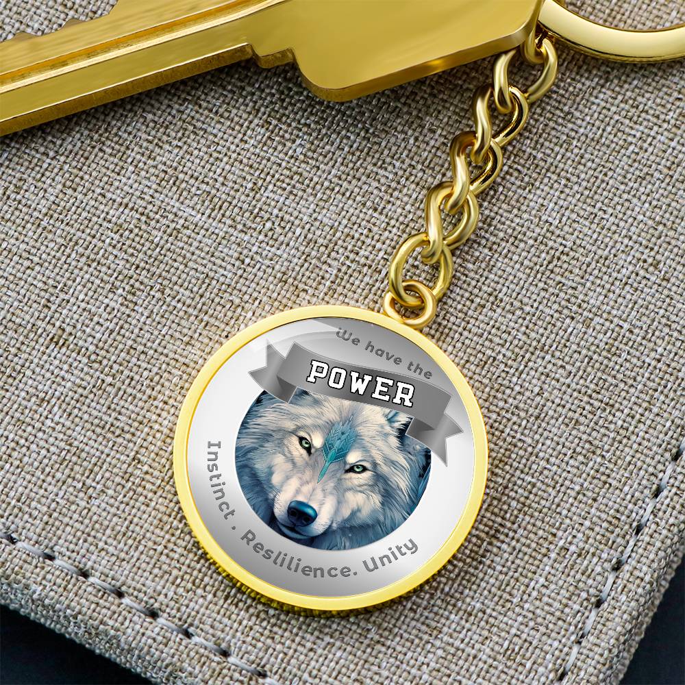Wolf - Power Animal Affirmation Keychain - More Than CharmsMore Than Charms