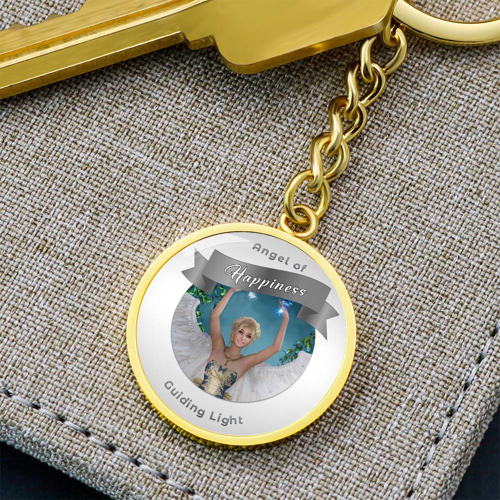 Happiness - Guardian Angel Affirmation Keychain - More Than CharmsMore Than Charms