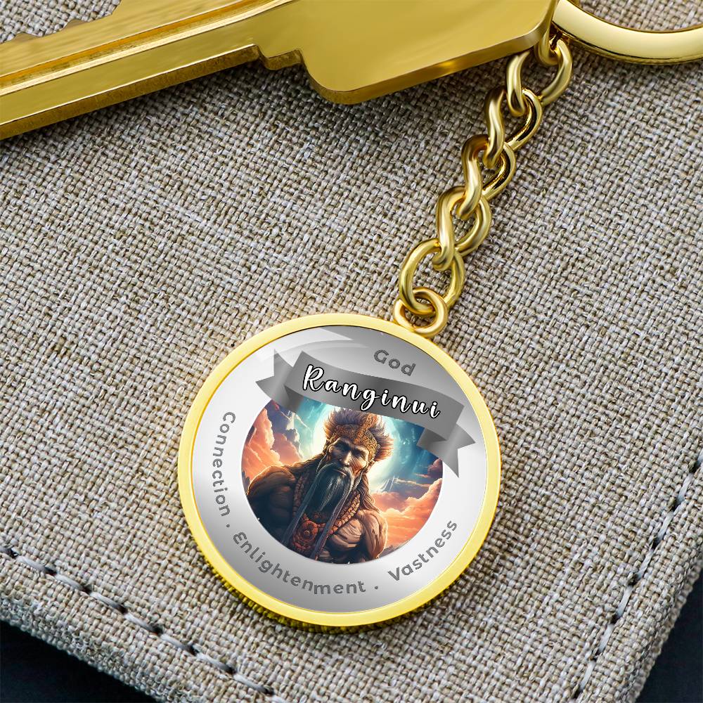 Ranginui- Affirmation Keychain For Connection Enlightenment Vastiness- More Than CharmsMore Than Charms