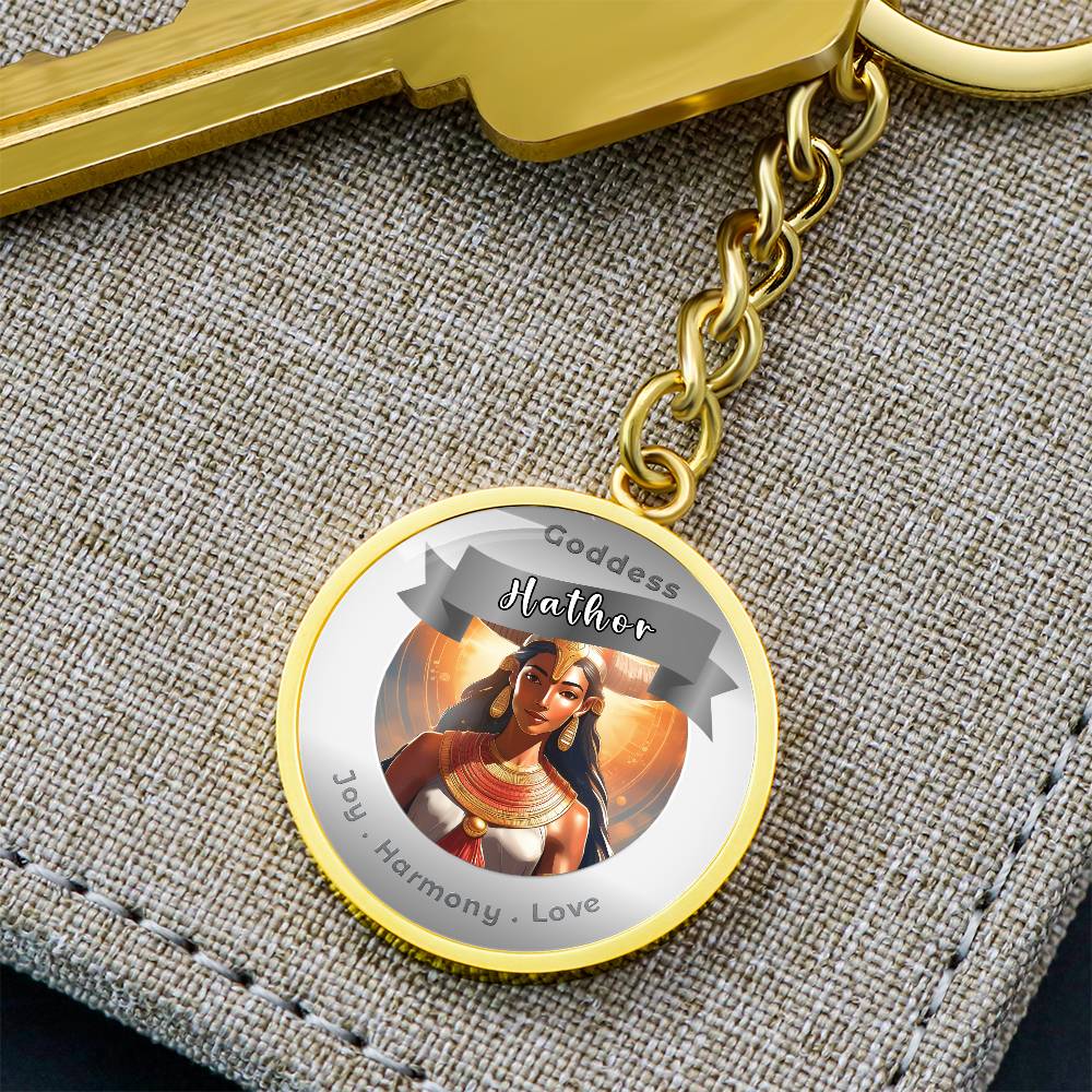 Hathor - Affirmation Keychain For Joy Harmony Love - More Than CharmsMore Than Charms