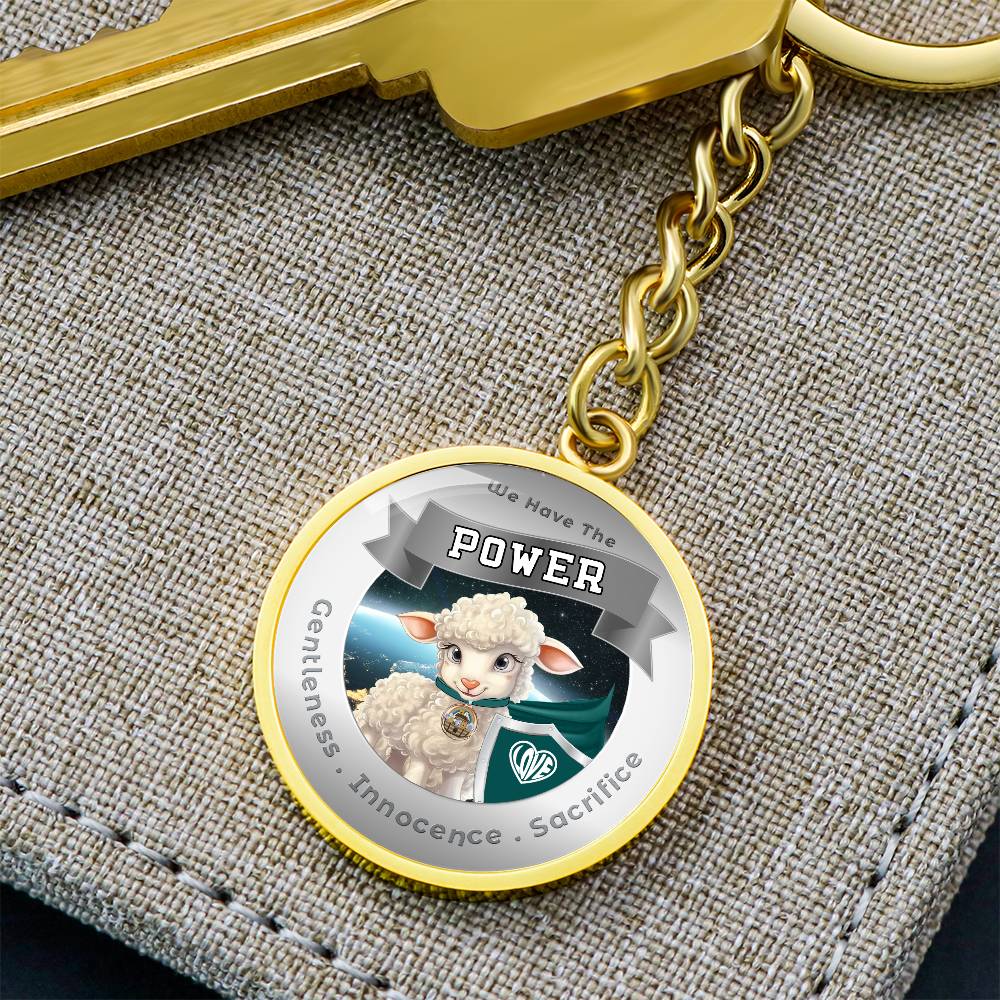 Lamb - Super Hero - Power Animal Affirmation Keychain - More Than CharmsMore Than Charms