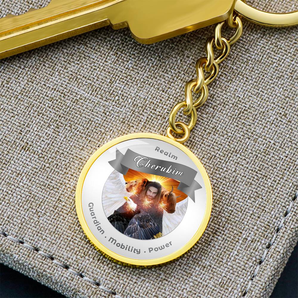 Cheribum- Angelic Realms Affirmation Keychain For Mobility, Power & Guardian - More Than CharmsMore Than Charms