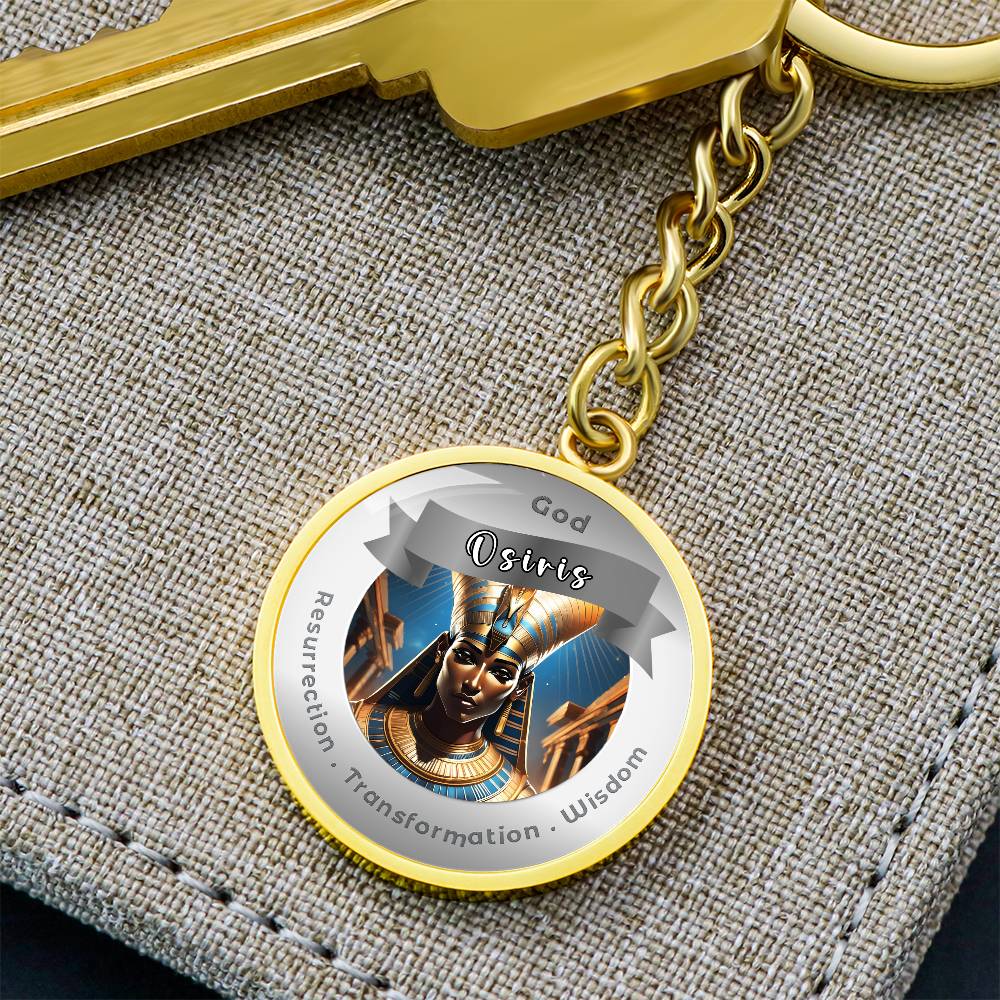 Osiris Affirmation Keychain For Resurrection Transformation Wisdom- More Than CharmsMore Than Charms