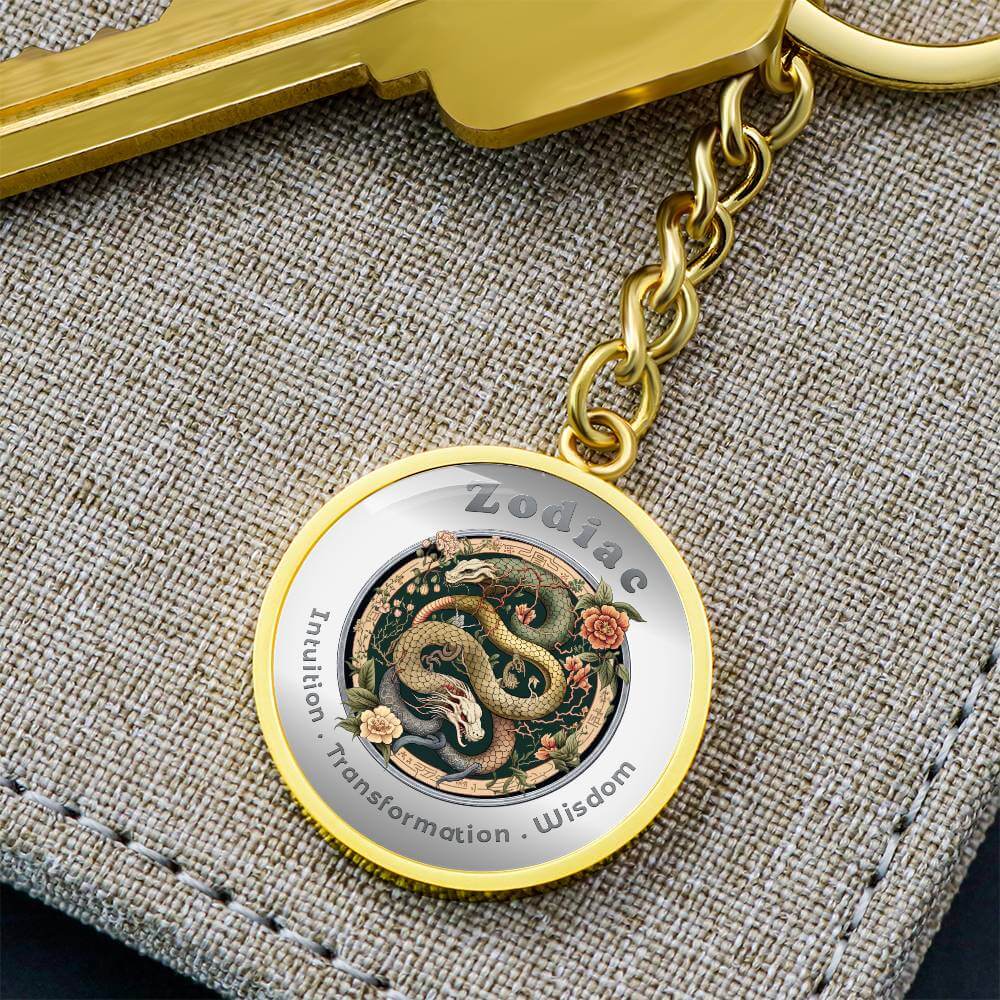 Snake - Chinese Zodiac - Affirmation Keychain - More Than CharmsMore Than Charms