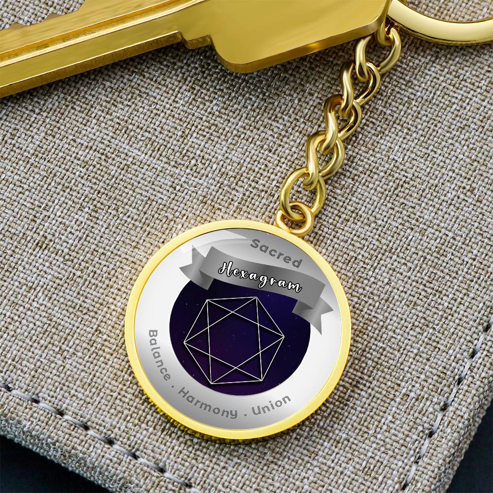 Hexagram - Affirmation Keychain - More Than CharmsMore Than Charms