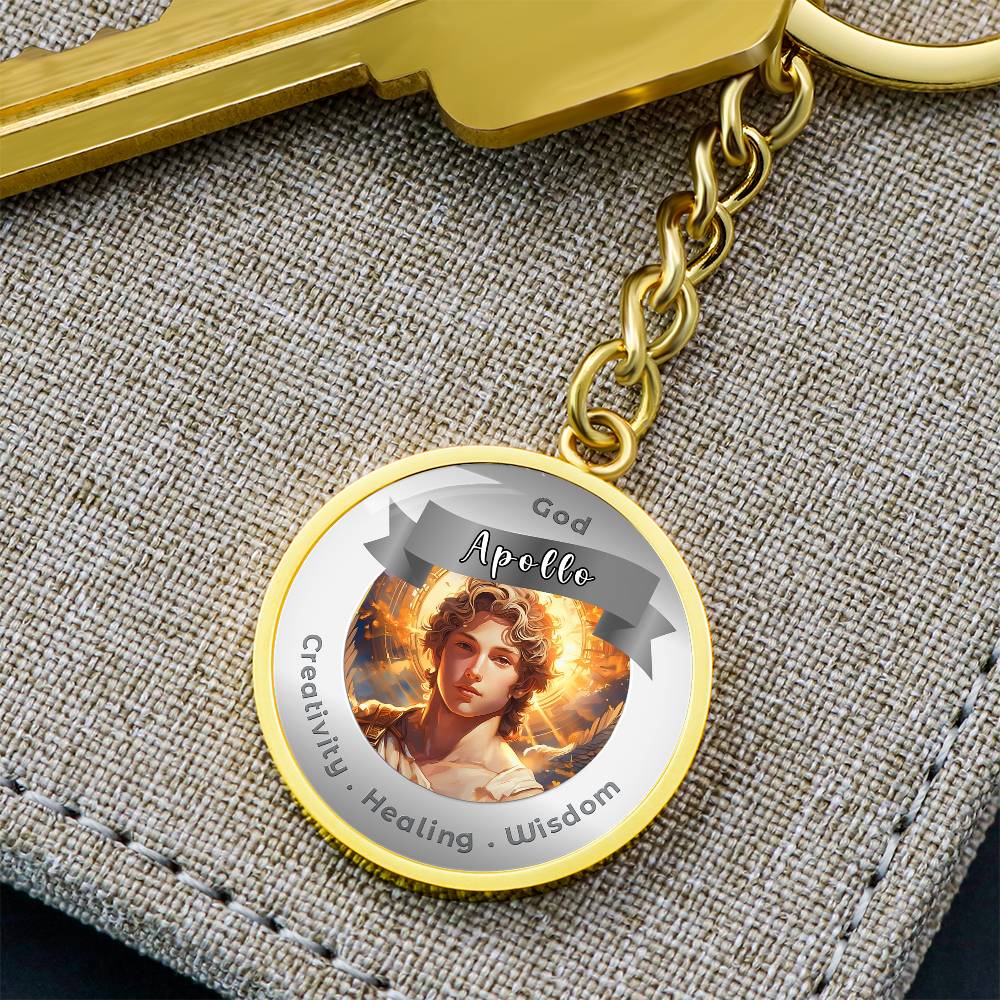 Apollo - Affirmation Keychain For. Creativity Healing Wisdom - More Than CharmsMore Than Charms