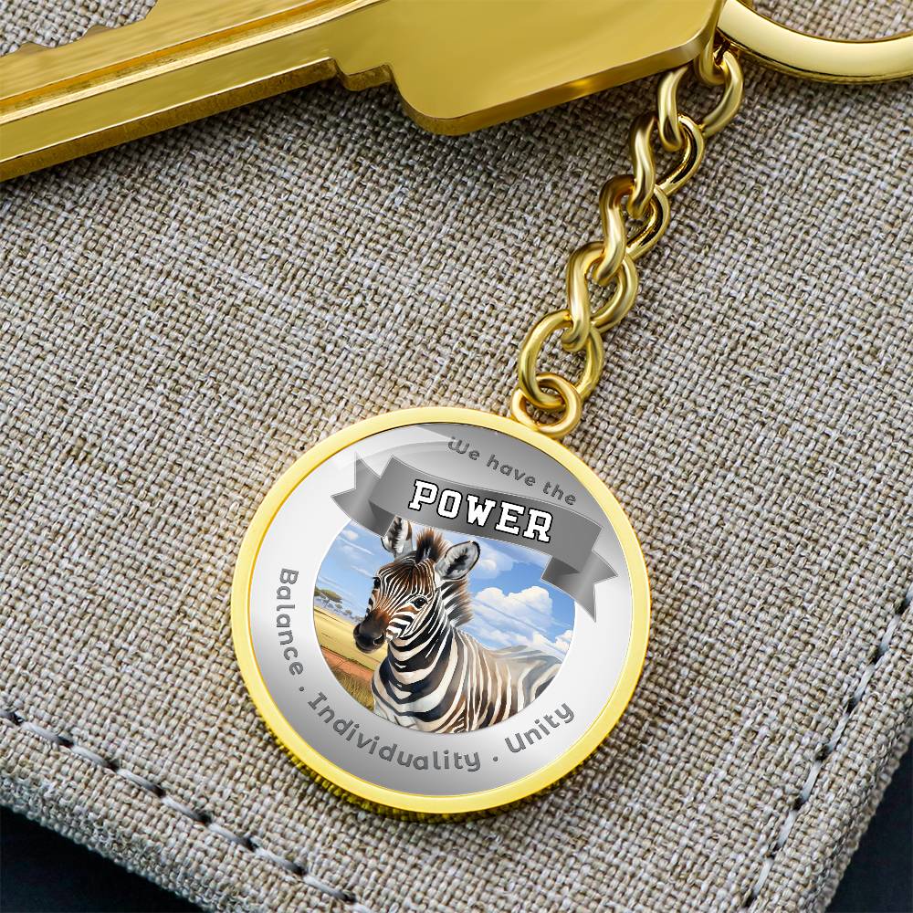 Zebra - Power Animal Affirmation Keychain - More Than CharmsMore Than Charms