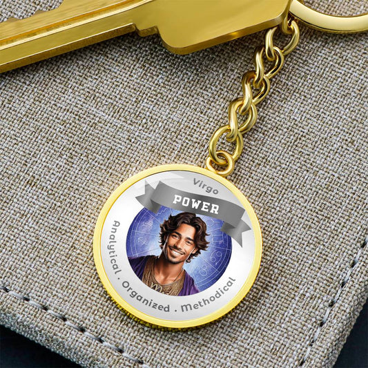 Divine Masculine Virgo - Affirmation Keychain