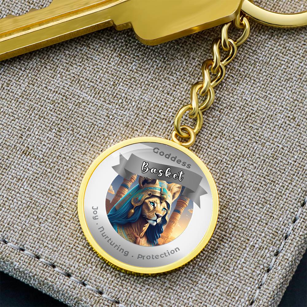 Basket - Affirmation Keychain For Joy Nurturing Protection- More Than CharmsMore Than Charms
