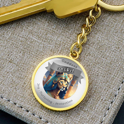 Basket - Affirmation Keychain For Joy Nurturing Protection- More Than CharmsMore Than Charms