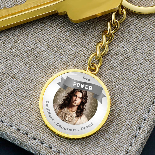 Divine Masculine Leo - Affirmation Keychain