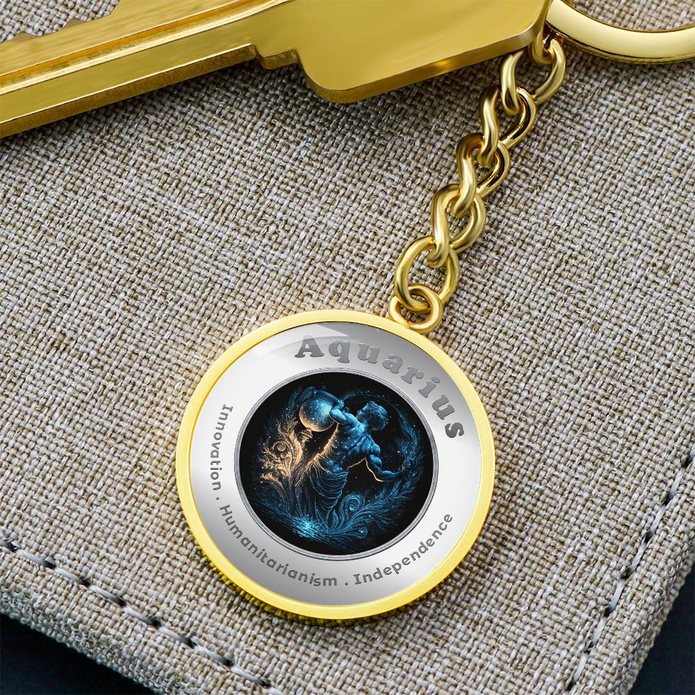 Aquarius - Affirmation Keychain - More Than CharmsMore Than Charms