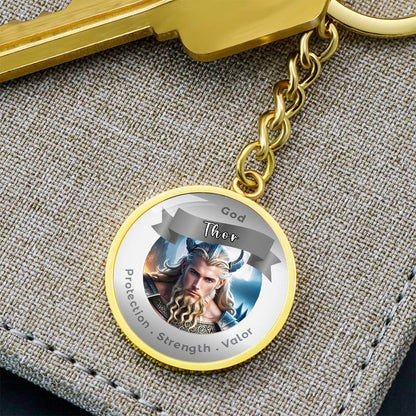 Thor - Affirmation Keychain For ProtectionStrength Valor- More Than CharmsMore Than Charms