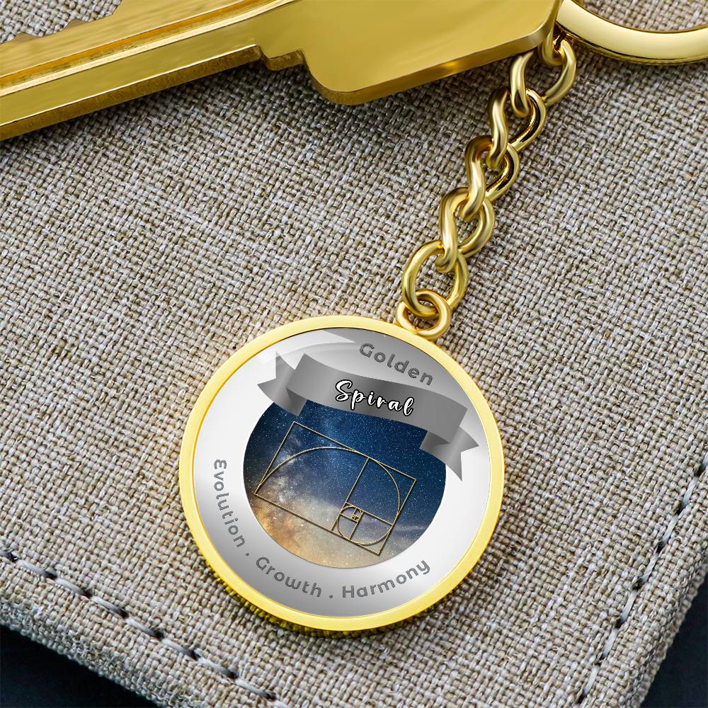 Golden Spiral - Affirmation Keychain - More Than CharmsMore Than Charms