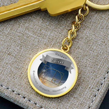 Golden Spiral - Affirmation Keychain - More Than CharmsMore Than Charms