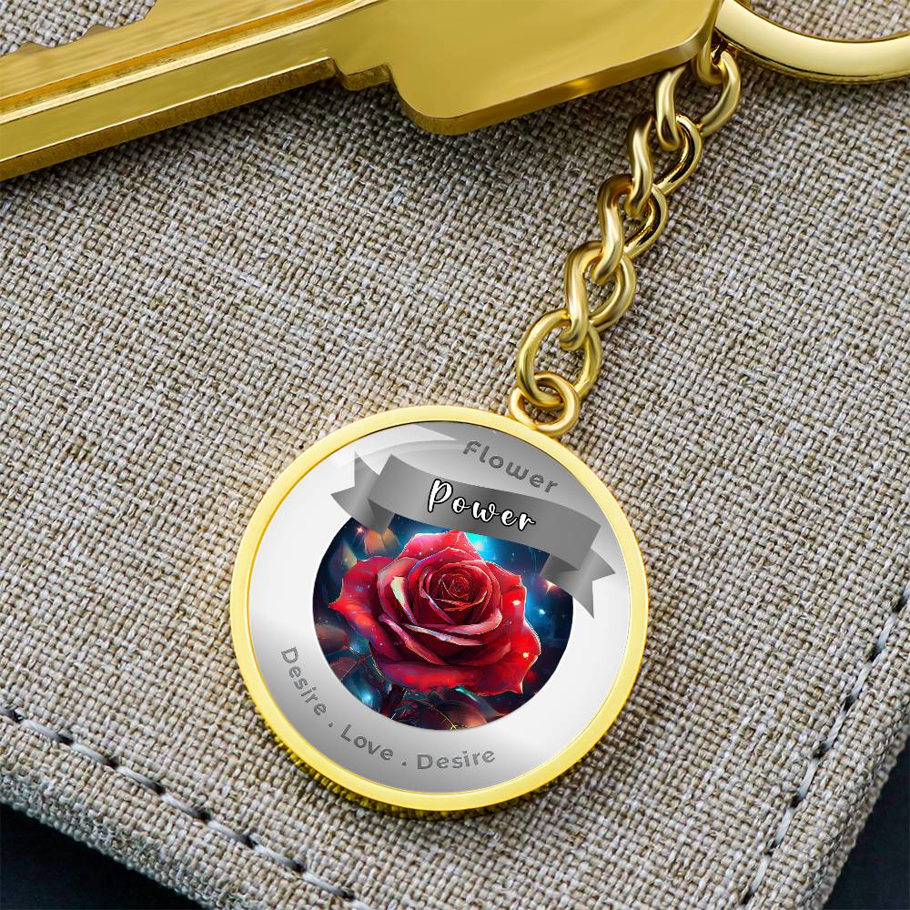 Rose - Affirmation Keychain - More Than CharmsMore Than Charms
