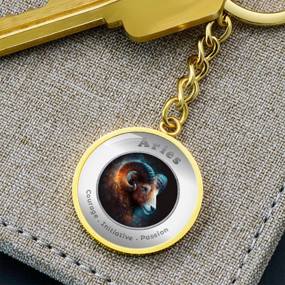 Aries - Affirmation Keychain - More Than CharmsMore Than Charms