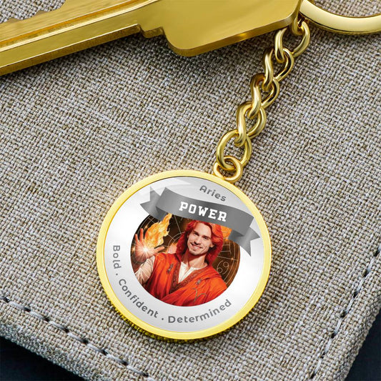 Divine Masculine Aries - Affirmation Keychain