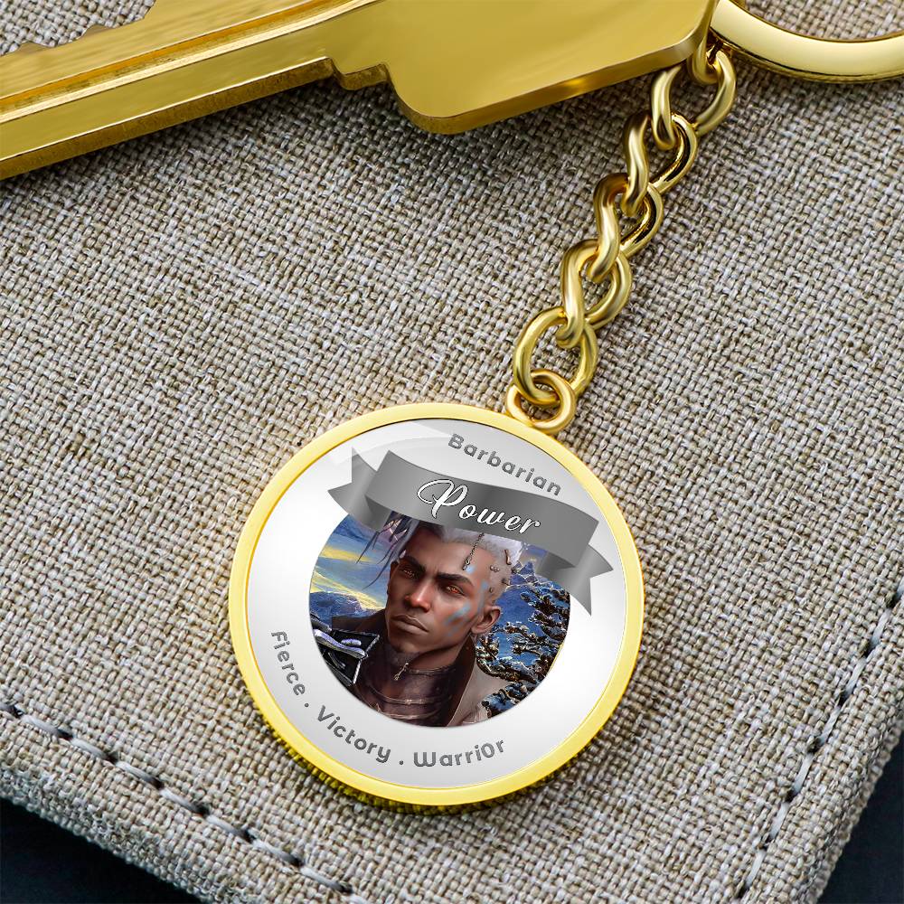 Barbarian - RPG Fantasy Affirmation Keychain - More Than CharmsMore Than Charms