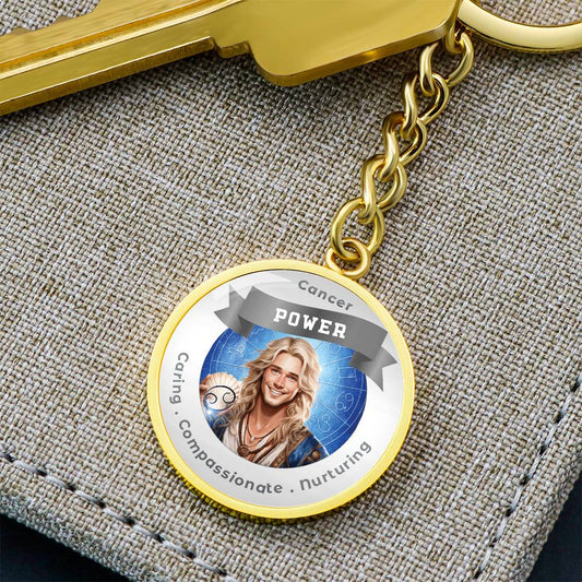 Divine Masculine Cancer - Affirmation Keychain