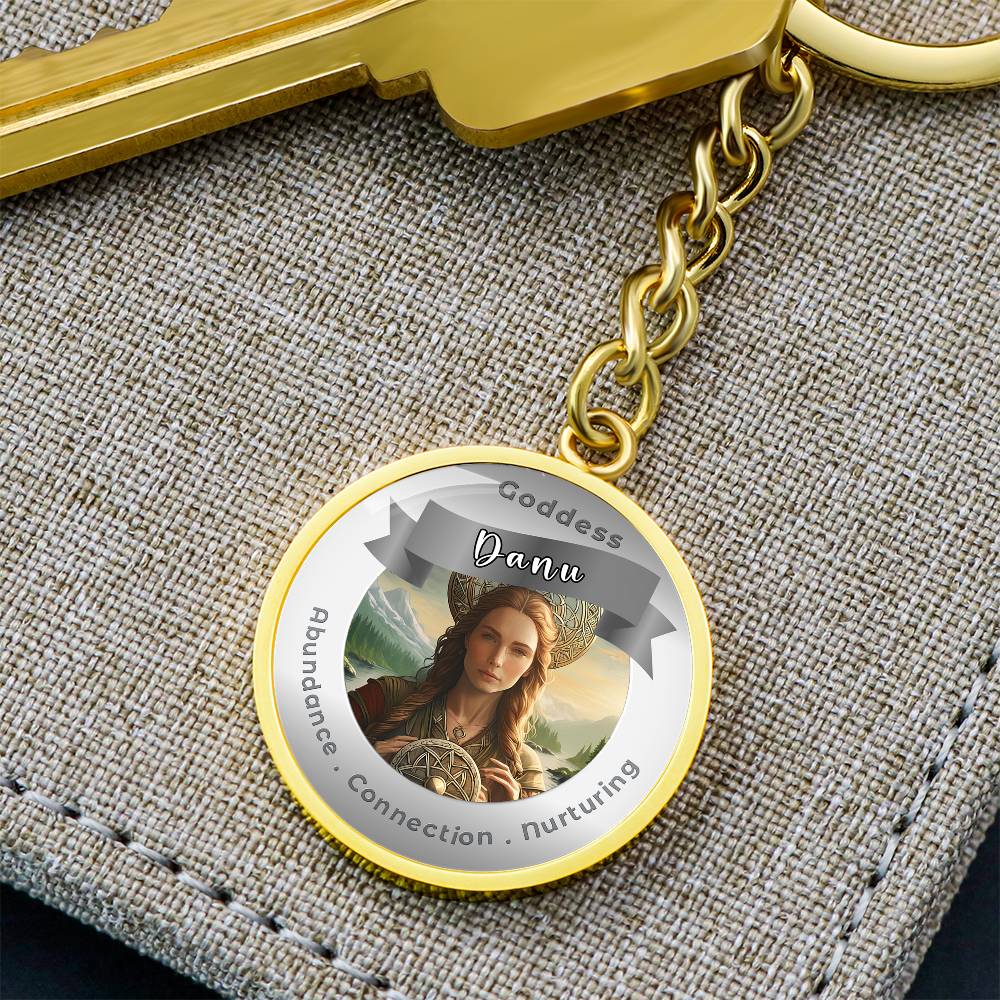 Danu - Affirmation Keychain For Abundance Connection Nurturing- More Than CharmsMore Than Charms