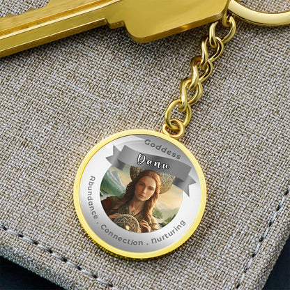 Danu - Affirmation Keychain For Abundance Connection Nurturing- More Than CharmsMore Than Charms