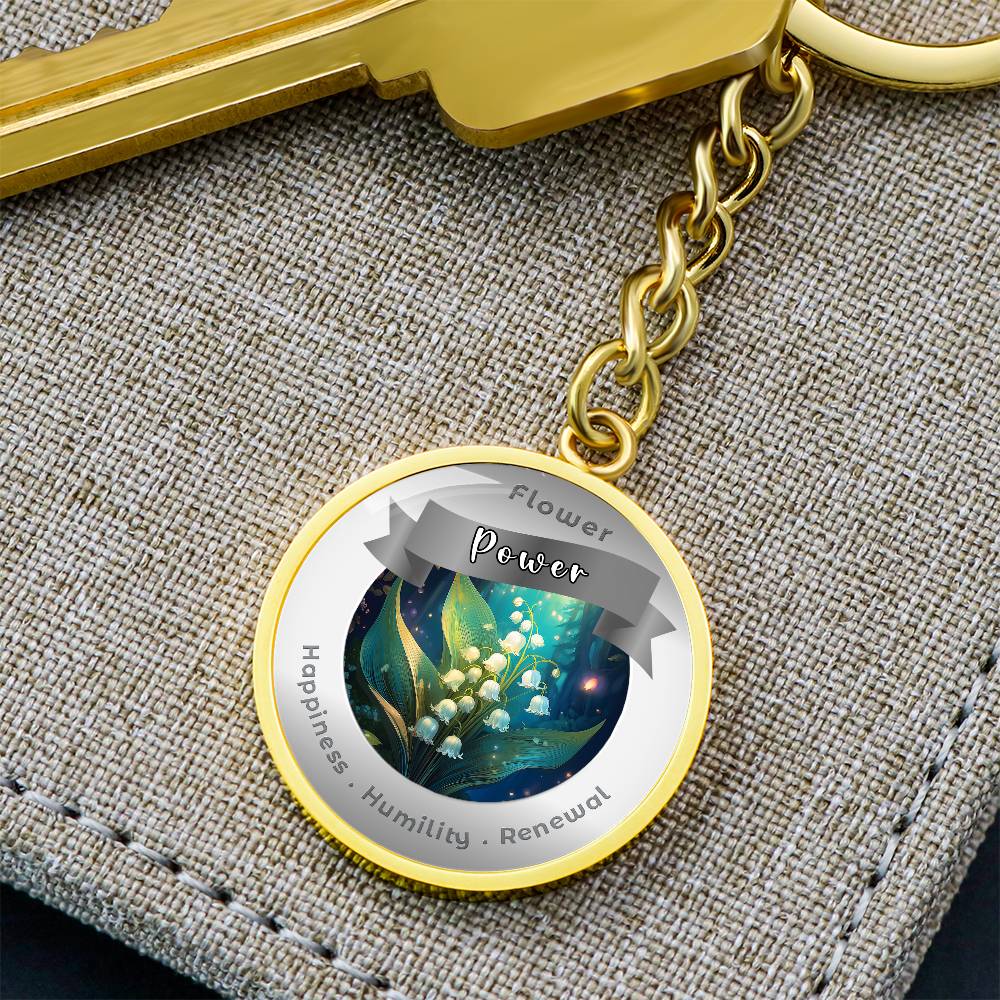 Lily of the Valley - Affirmation Keychain - More Than CharmsMore Than Charms