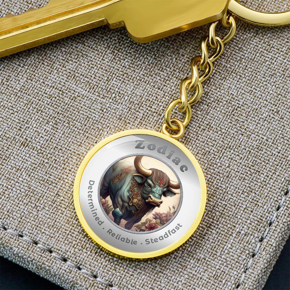 Ox - Chinese Zodiac - Affirmation Keychain - More Than CharmsMore Than Charms
