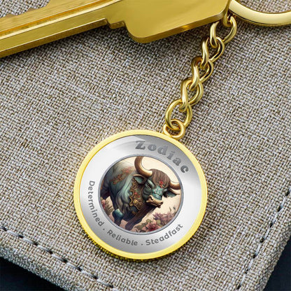 Ox - Chinese Zodiac - Affirmation Keychain - More Than CharmsMore Than Charms