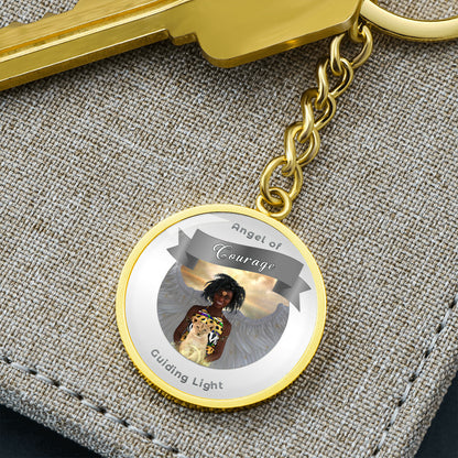 Courage - Guardian Angel Affirmation Keychain - More Than CharmsMore Than Charms