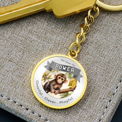 Monkey - Power Animal Affirmation Keychain - More Than CharmsMore Than Charms